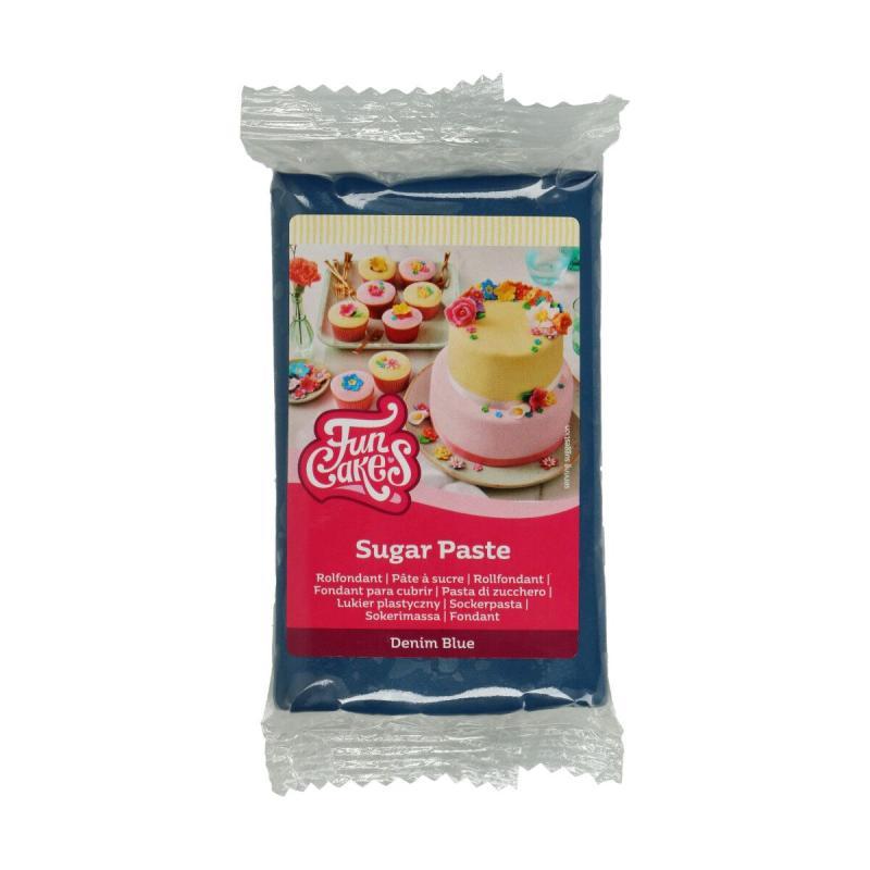 Fondant i Denim Blå - 250 G Til Kager og Søde Sager