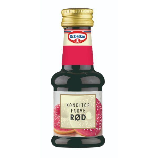 Konditorfarve Rød 38 Ml   Dr  Oetker