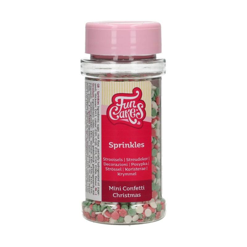 Krymmel Mini Confetti Jul 60 G - Spiseligt Pynt til Kager