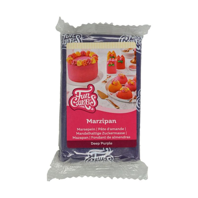 Marcipan i dyb lilla - 250 g til kager og søde sager