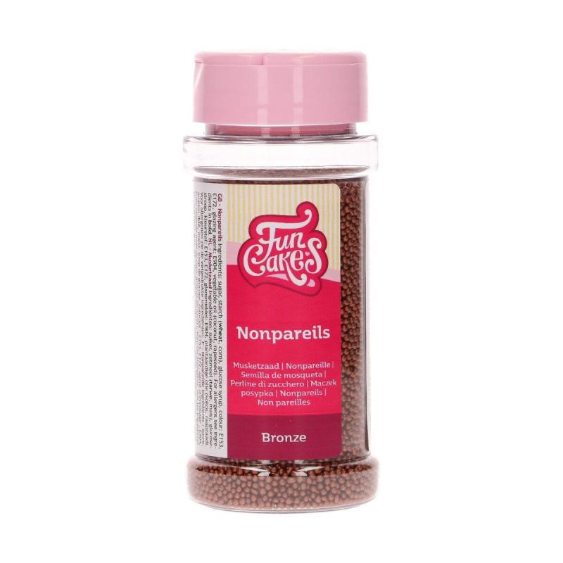 Nonpareils Bronze 80 G - Spiseligt Pynt til Kager