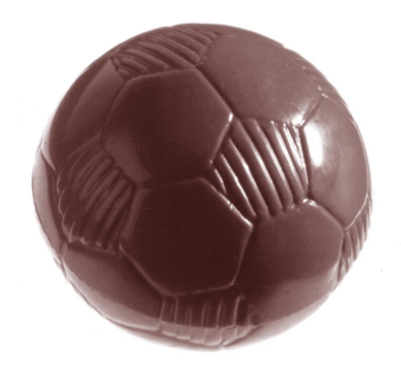 Professionel Polycarbonat Chokoladeform - Fodbold 3 cm