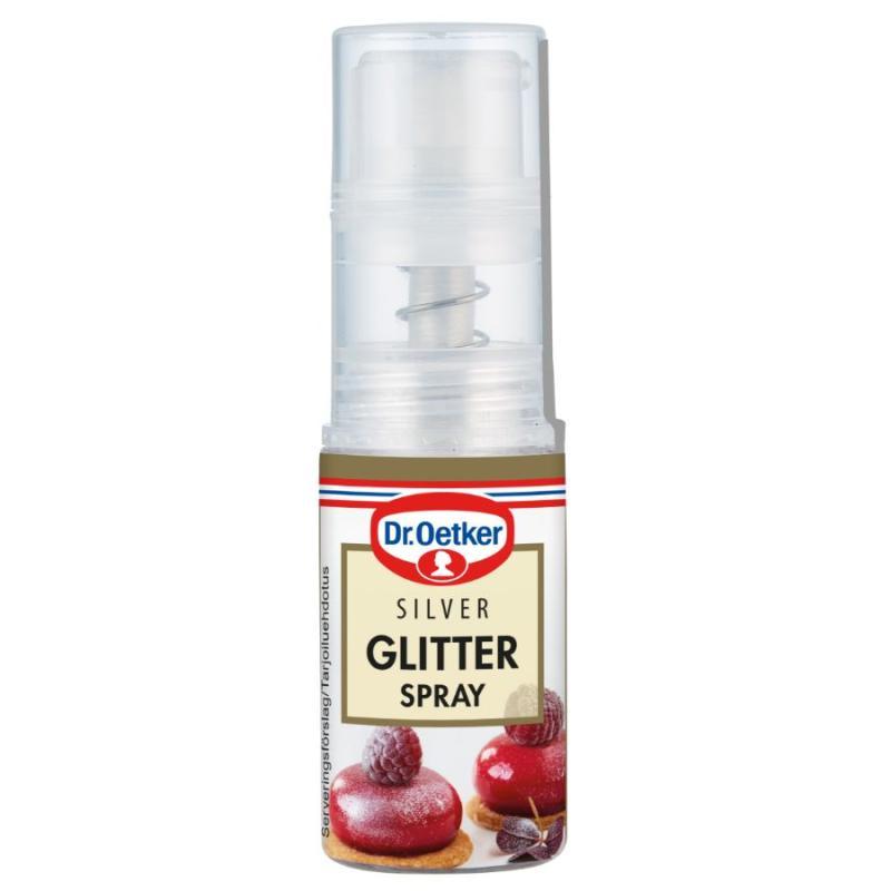Sølvglitter Spray 4 G fra Dr. Oetker - Perfekt til Bagning!