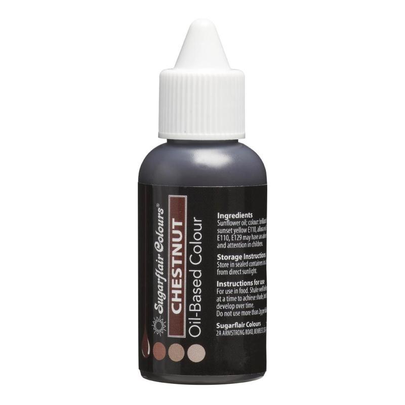 Sugarflair Oil Based Colour   Chestnut 30 Ml