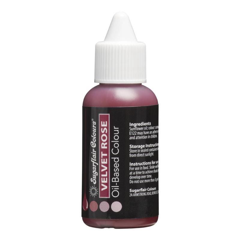 Sugarflair Oliebaseret Farve - Velvet Rose 30 Ml
