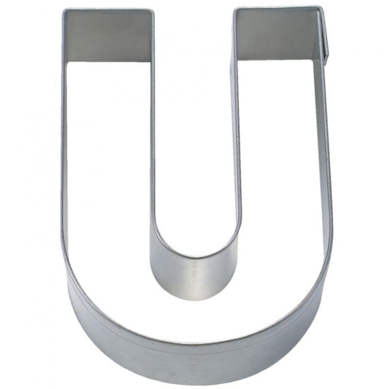 Udstikker Bogstav U - 6,5 cm til bagning på tilbud!