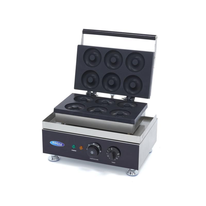Donut Maker til 6 Donuts med Timer - Perfekt til Madboder!