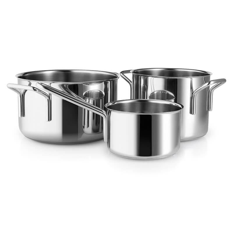 Eva Trio Rustfrit Stål Grydesæt 3 Dele