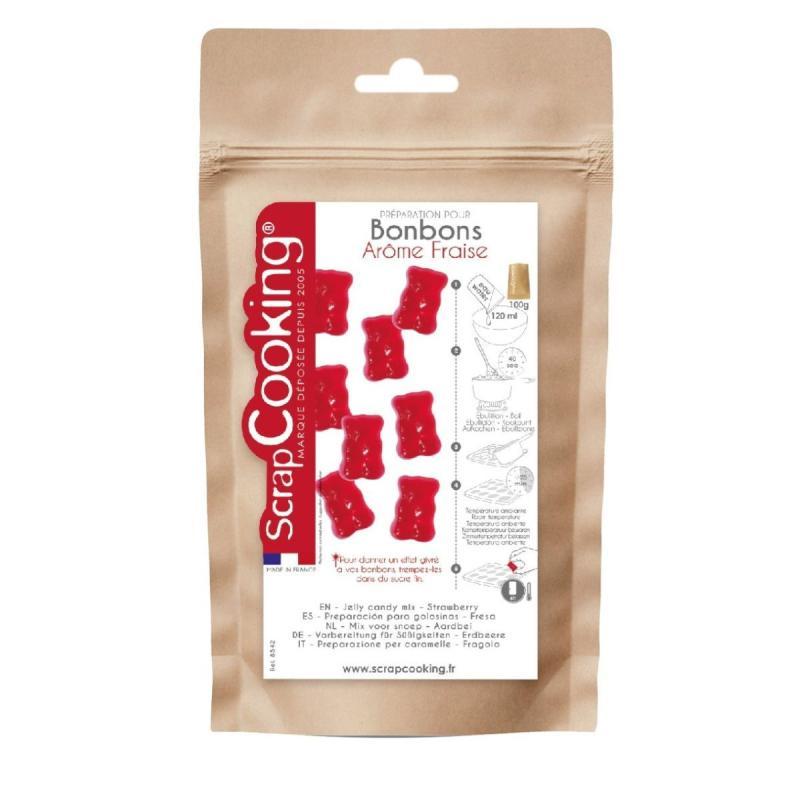Scrapcooking Vingummi Mix med Jordbær - 100g