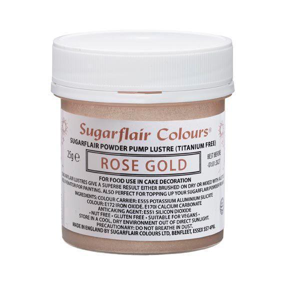 Sugarflair    Pump Spray Glitter Dust Rose Gold  25g  Refill