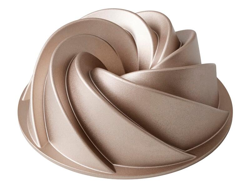 Blomsterbergs Swirl Bundt Kageform Dia 24 X 9 Cm Rose Gold