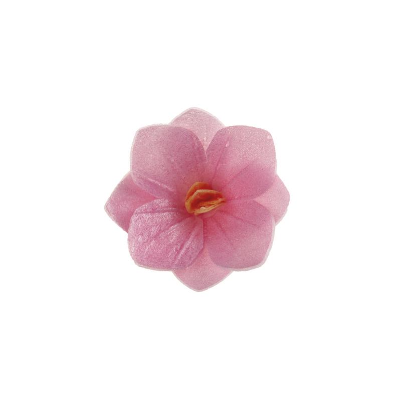 Dekora   Pink Blomster Vaffelpapir  18 Stk