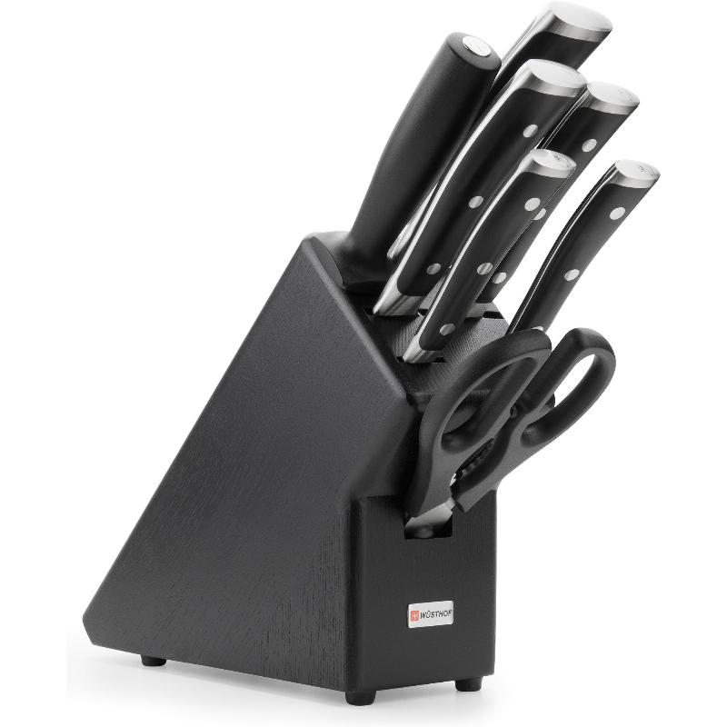 Classic Ikon Knivblok 7 Knive Sort