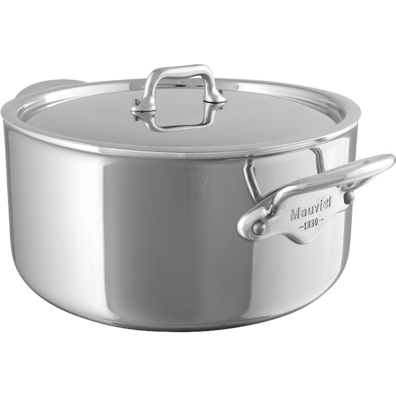 Cook Style Gryde I Stål Med Låg  8 6 Liter
