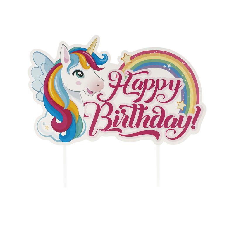 Dekora   Happy Birthday Kage Banner  Unicorn