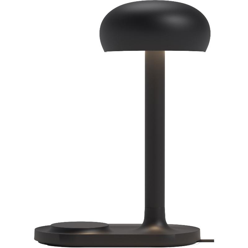 Emendo Lampe Med Qi Trådløs Oplader  Black