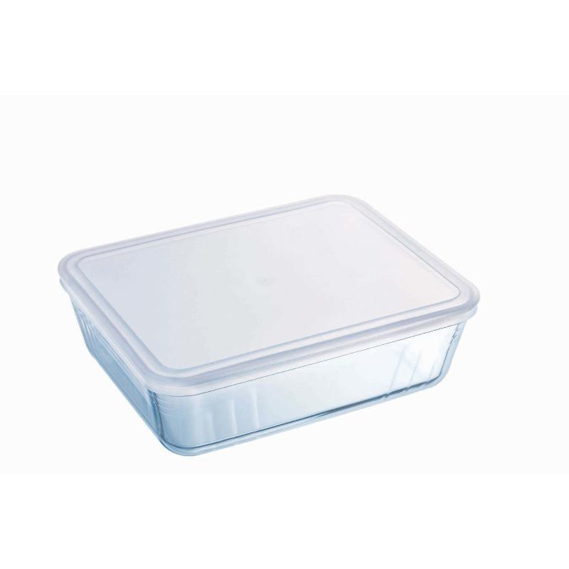 Glasskål Med Låg 2 6 L