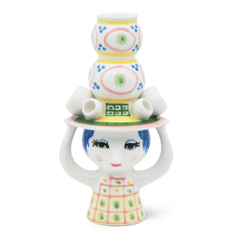 Lady With Hat Lysestage 16 Cm  Rosa