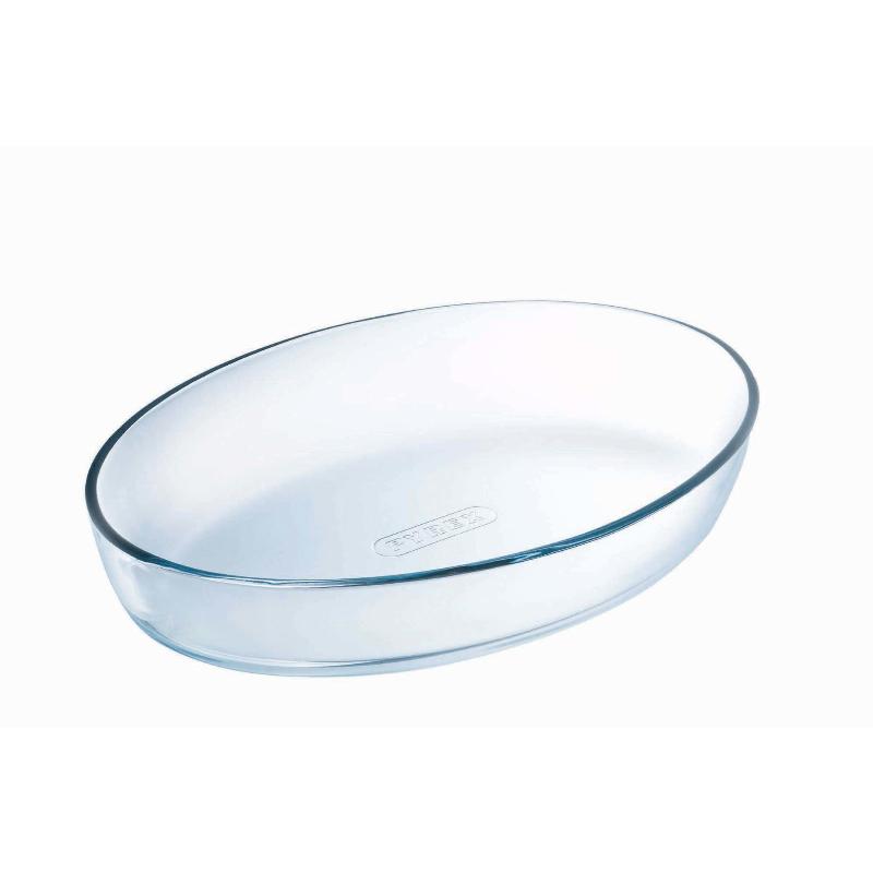 Ovalt Glasfad  30x21 Cm  2 L