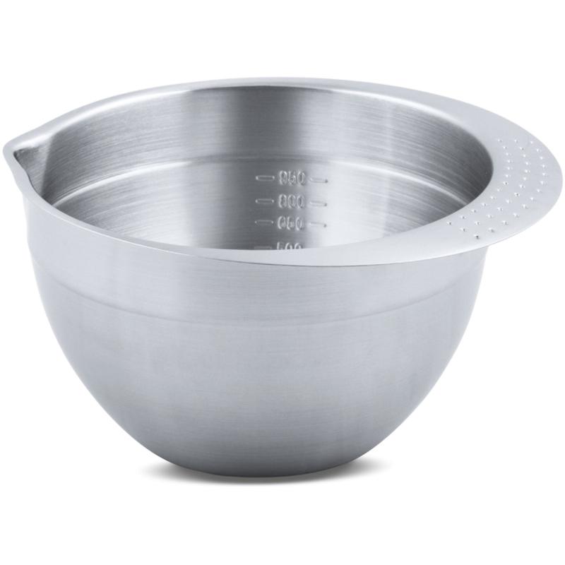 Skål Med Greb Rustfrit Stål 2000 Ml
