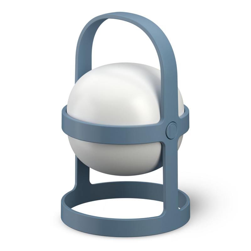 Soft Spot Solar Circular Lanterne 25 Cm  Sky Blue