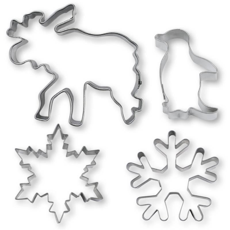 Udstikkere Bageforme Vinter 4 Dele